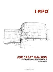 LOPO Terracotta panel catalogue 2018