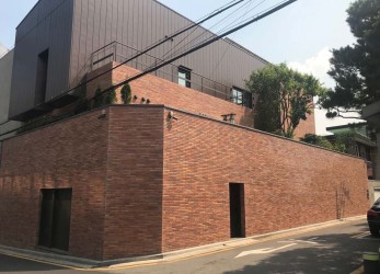 Long Brick Facade of Korea Historical Site (3)