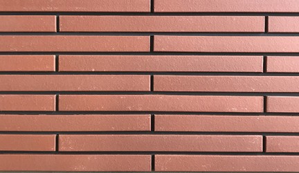 red long shaped brick (natural surface)