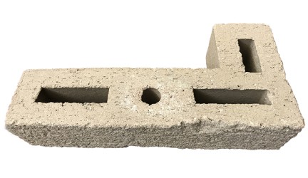 Facing brick corner
