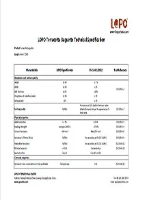 Technical Specification of Terracotta Louver
