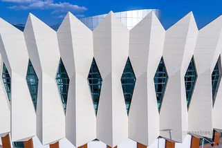 LOPO Terracotta Cladding Project - Stadium of Gansu ECI College