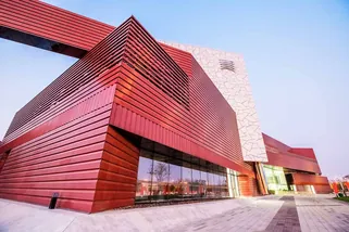 Glazed Terracotta Panel Offering Glamour for Art Museum