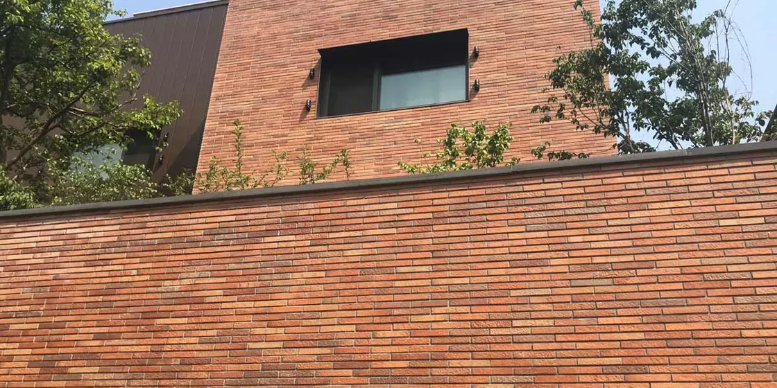 Long Brick Facade of Korea Historical Site (0)