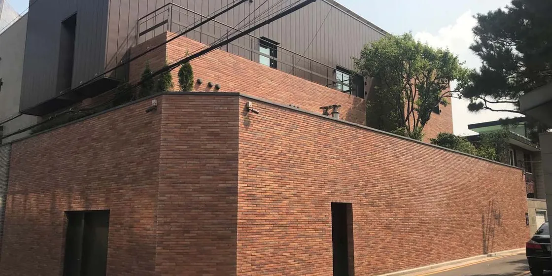 Long Brick Facade of Korea Historical Site (3)