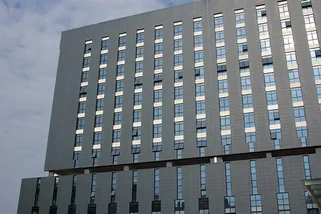 Optical Valley Building Clad In Matte Glaze Terracotta
