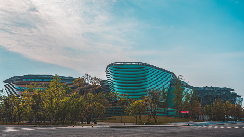 Green glazed cladding envelope of Song Porcelain Culture Center.jpg