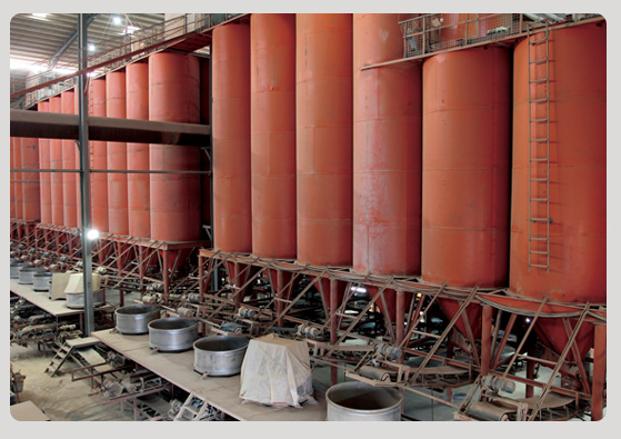 150,000 Tons Automatic Batching Systems of Clay Powder Materials