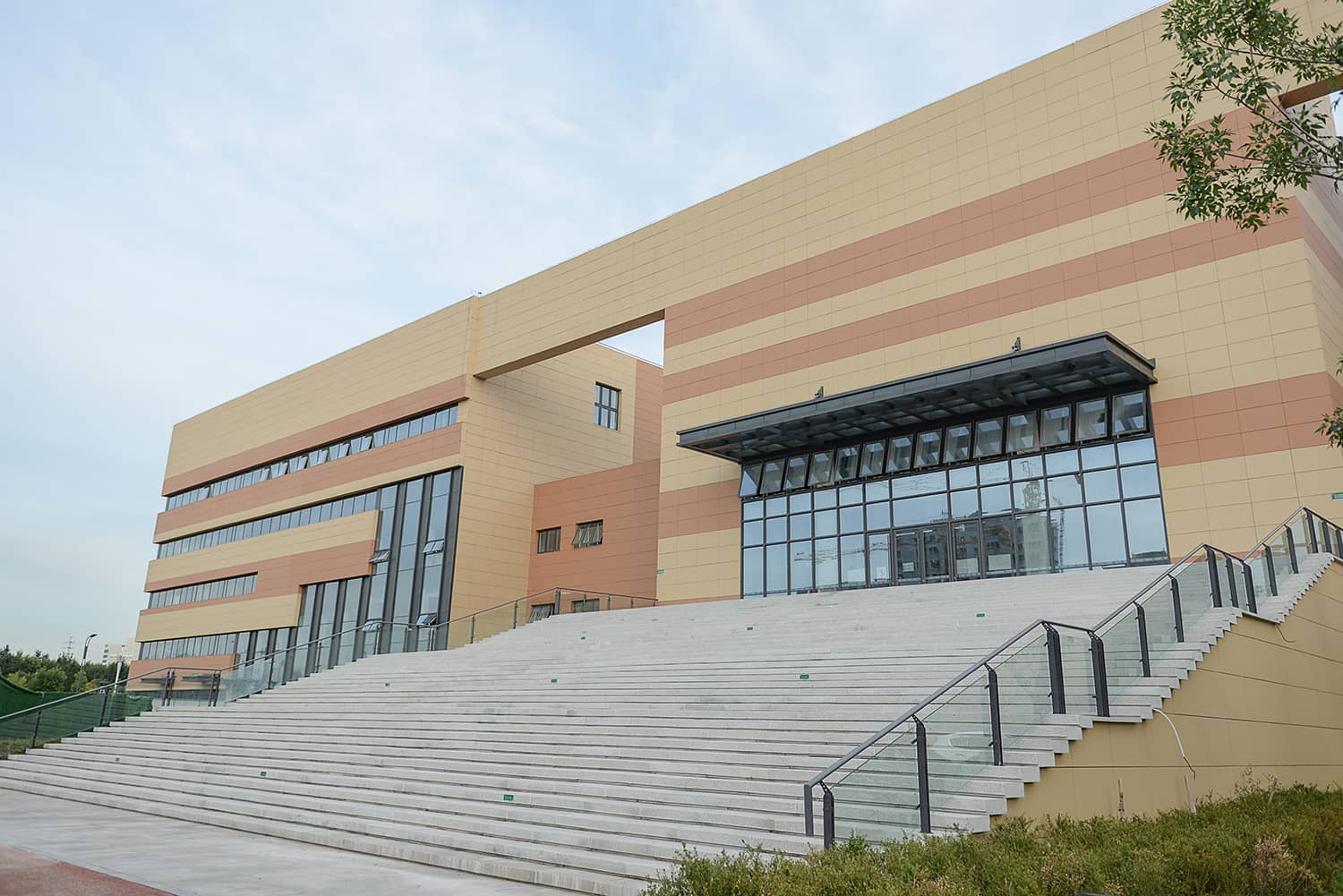 North Entrance of Chifeng Complex in yellow and red terracotta.jpg