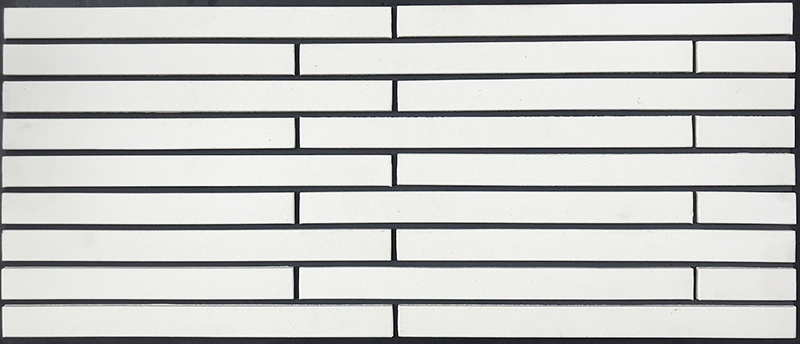 White Long Shaped Brick (Natural Surface)