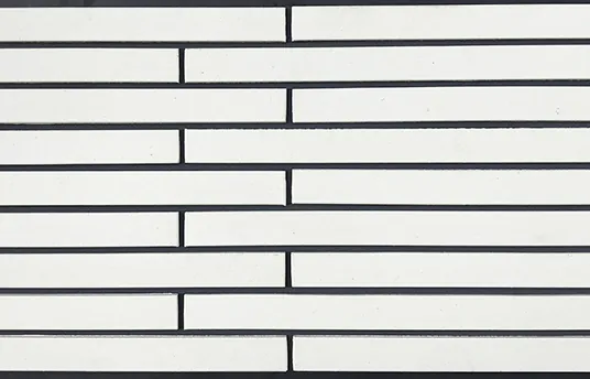 White Long Shaped Brick (Natural Surface)