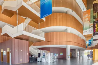 Inside West Bund Grand Theatre: Custom Interior Terracotta Cladding