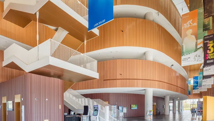 Inside West Bund Grand Theatre: Custom Interior Terracotta Cladding